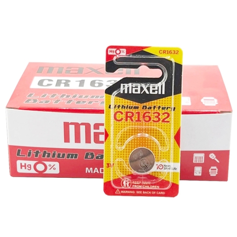 Pin Cúc Áo MAXELL CR1632 (Vỉ 1 viên) Lithium 3V Cao Cấp Made In JAPAN - Hàng Chính Hãng