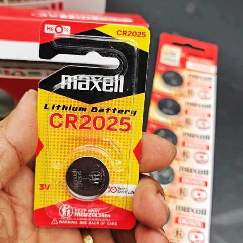 Pin Cúc Áo MAXELL CR2025 (Vỉ 1 viên) Lithium 3V Cao Cấp Made In JAPAN - Hàng Chính Hãng