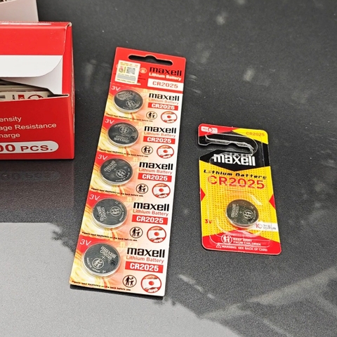 Pin Cúc Áo MAXELL CR2025 (Vỉ 1 viên) Lithium 3V Cao Cấp Made In JAPAN - Hàng Chính Hãng