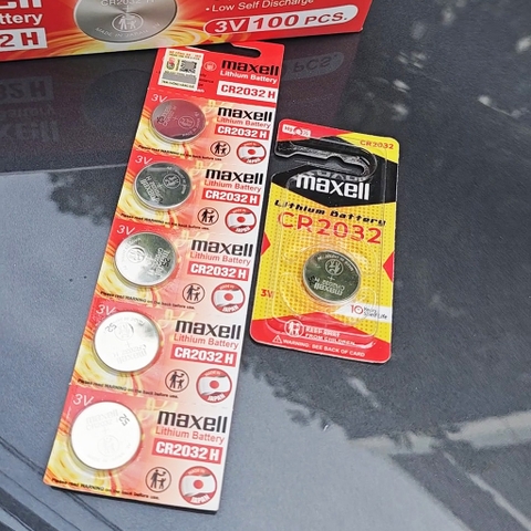 Pin Cúc Áo MAXELL CR2032 (Vỉ 1 viên) Lithium 3V Cao Cấp Made In JAPAN - Hàng Chính Hãng
