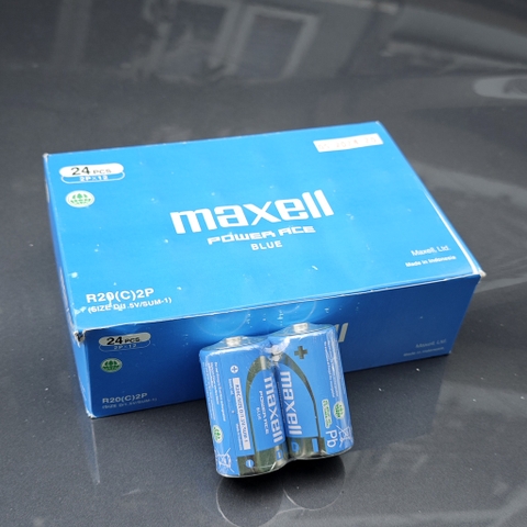 Pin Đại R20P MAXELL Super Power ACE Vỏ Kim Loại, Bền Bỉ, Không Chảy Nước - Hàng Chính Hãng