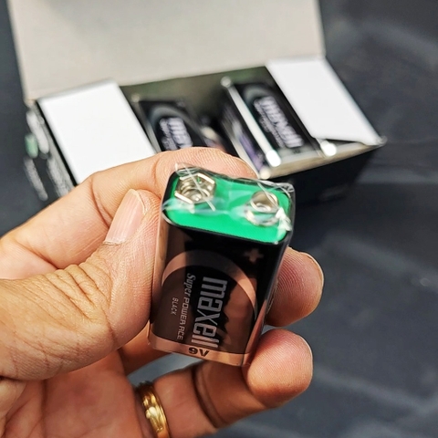 Pin Vuông 9V MAXELL Super Power ACE 6F22 Vỏ Kim Loại, Bền Bỉ, Không Chảy Nước - Hàng Chính Hãng