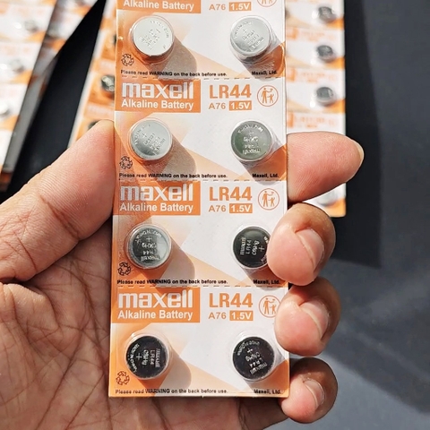 Pin Đồng Hồ Maxell LR44 (AG13) Alkaline Cao Cấp 1.5V - Hàng Chính Hãng
