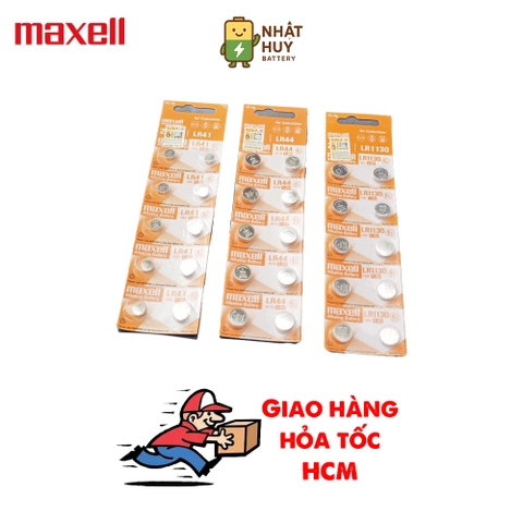 Pin Maxell LR41/LR44/LR1130 (AG3/AG13/AG10) 1.5V - Hàng Chính Hãng