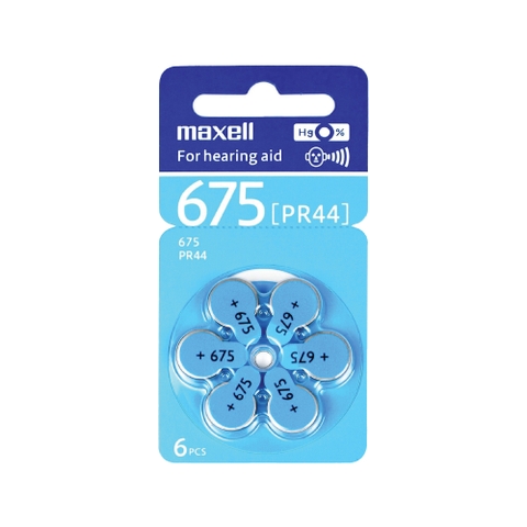 Pin Máy Trợ Thính MAXELL PR41 (312), PR44 (675), PR48 (13), PR536 (10)  Vỉ 6 Viên Hàng Chính Hãng