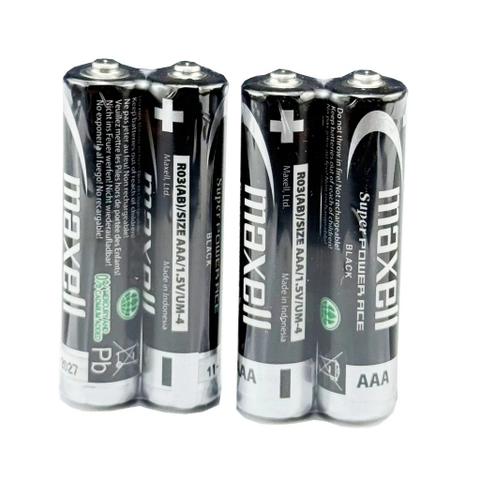 Pin Đũa AAA MAXELL Super Power ACE Vỏ Kim Loại, Bền Bỉ, Không Chảy Nước - Hàng Chính Hãng