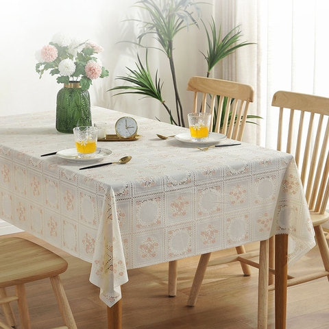 Khăn trải bàn PVC họa tiết hoa KTB03 tại Phương Ly Home Decor