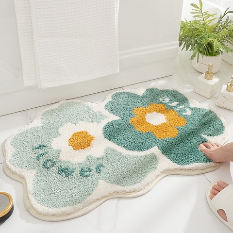 Thảm chùi chân họa tiết hoa kép – TCCC19