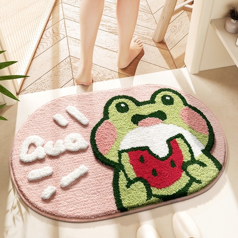 Thảm chùi chân họa tiết ếch và dưa hấu – TCCC21