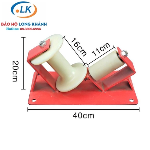 Con lăn góc chữ V 2 bánh nhôm
