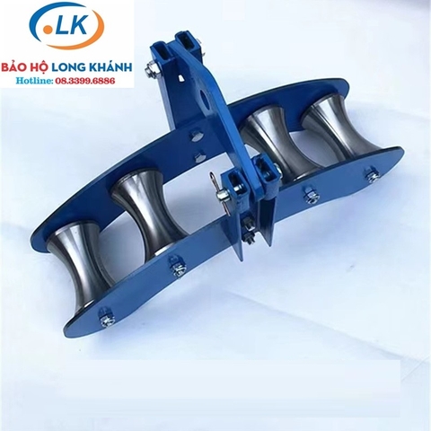 Con lăn kéo cáp 2 bánh nhựa