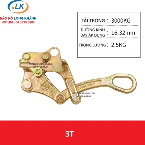 Cóc kẹp cáp NGK 3 tấn