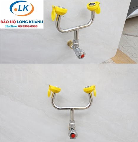 Vòi rửa mắt khẩn cấp gắn lavabo