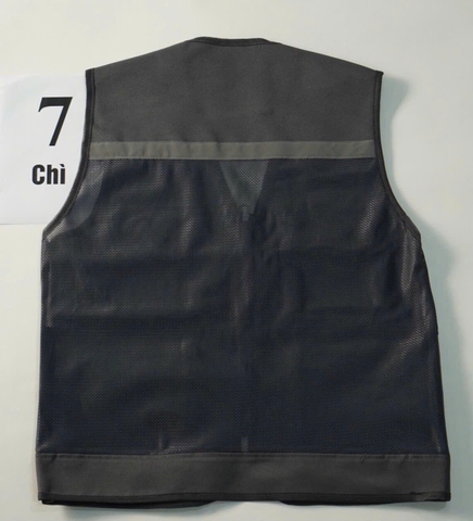 Áo gile bảo hộ phản quang màu chì