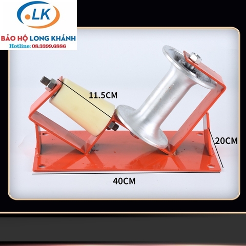 Con lăn góc chữ V 2 bánh nhôm