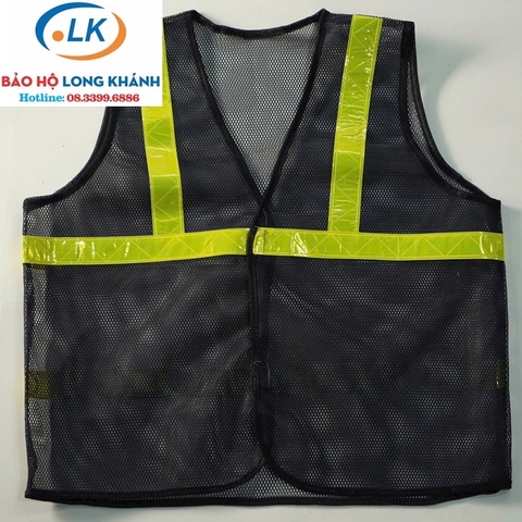 Áo lưới phản quang màu tím than