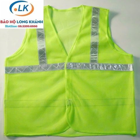 Áo lưới phản quang màu xanh nõn chuối