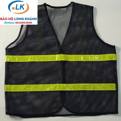 Áo lưới phản quang màu tím than