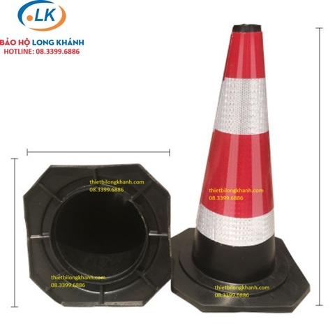 Cọc tiêu cao su chiều cao 70cm