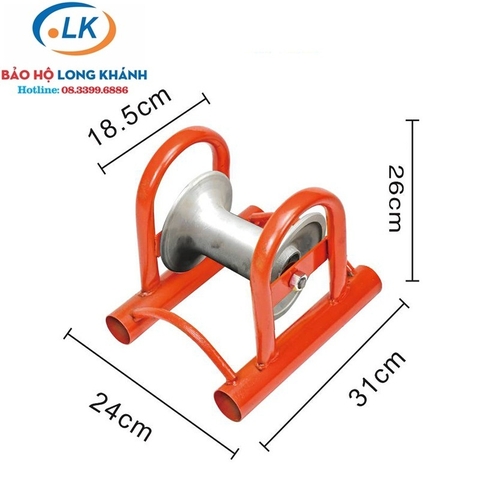 Con lăn kéo cáp đơn bánh nhôm