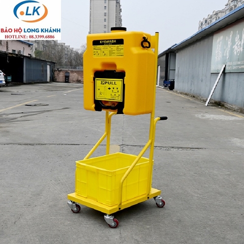 Bồn rửa mắt khẩn cấp di động XC7501 có xe đẩy