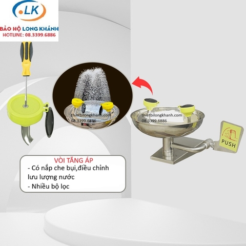 Bồn rửa mắt khẩn cấp gắn tường UK401