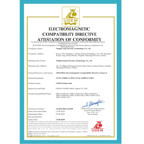 Chọn két sắt Xiaomi CRMCR – Yên tâm tuyệt đối với chứng chỉ EMC Châu Âu về an toàn điện tử