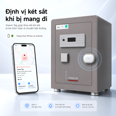 Thiết bị định vị Xiaomi Tag – Bảo vệ két sắt, chìa khóa, ví tiền và tài sản quan trọng