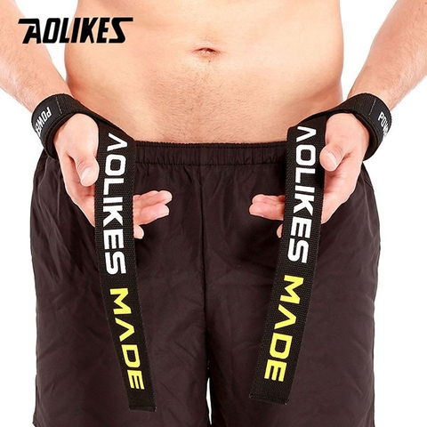 Dây kéo lưng trợ lực cổ tay Aolikes Dây kéo lưng Lifting Straps Aolikes