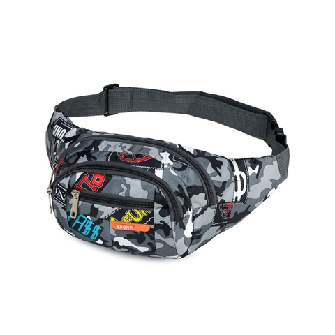 Túi đeo chéo rằn ri năng động cho nam nữ