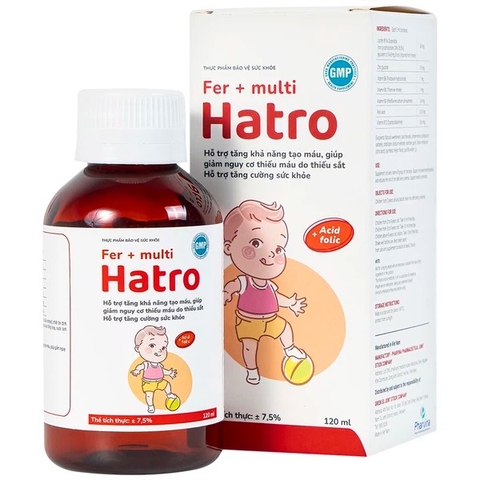 Siro Fer Multi Hatro bổ sung sắt và Vitamin nhóm B cho cơ thể