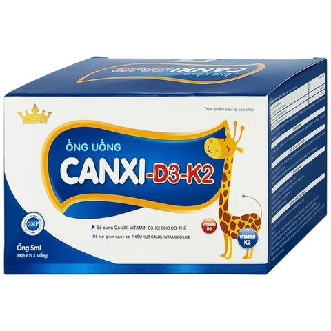 Siro ống uống Canxi-D3-K2 5ml Kingphar bổ sung canxi và vitamin D3 cho cơ thể