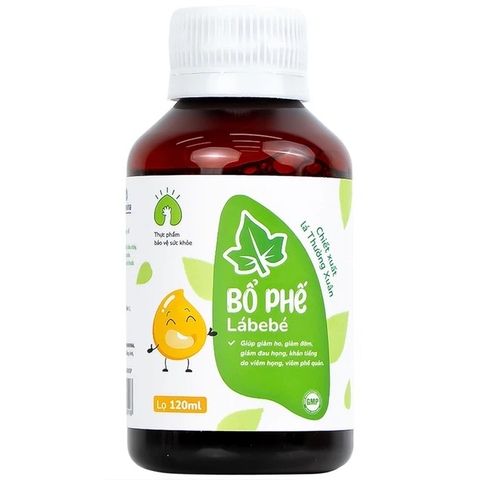 Siro Bổ Phế Lábebé 120ml hỗ trợ bổ phế, giảm ho, giảm đờm, giảm đau họng