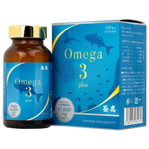 Thực phẩm bảo vệ sức khỏe OMEGA 3 PLUS Kenko hỗ trợ não bộ, thị lực và sức khoẻ tim mạch