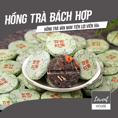 Bách Hợp Hồng Trà Vân Nam Bánh Tiện Lợi 5g
