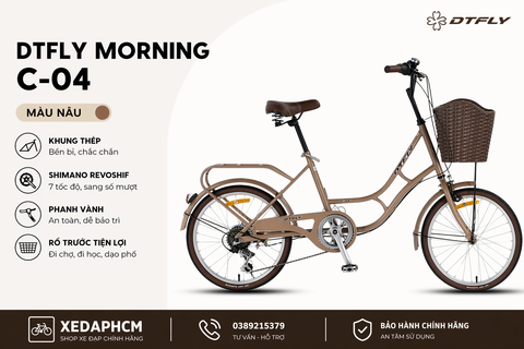 Xe Đạp mini DTFLY MORNING C-04 / phù hợp nữ 1m45-1m65