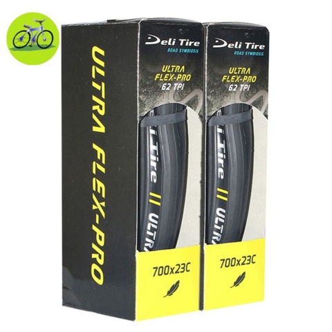 Vỏ (lốp) xe đạp gấp hộp Deli Tire ULTRA FLEX-PRO 700x23C