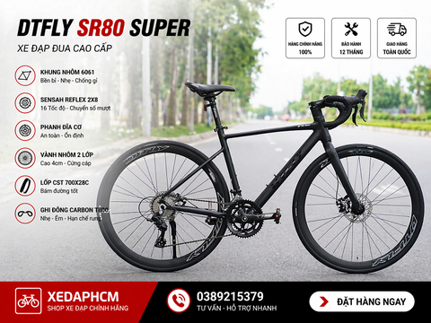 XE ĐẠP ĐUA DTFLY SR80 SUPER – CẤU HÌNH NGON TRONG TẦM GIÁ