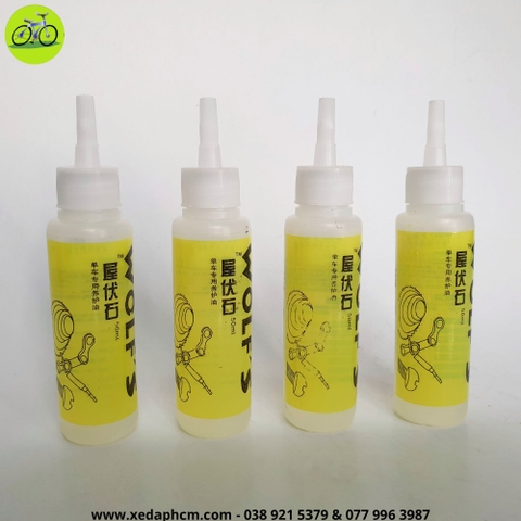 Combo 3 Chai Dầu Tra Sên Xích Xe Đạp Bôi Trơn Xe Máy Wolfs