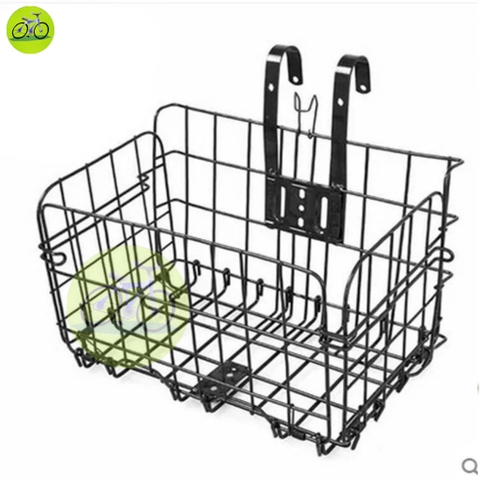 Giỏ Xe Đạp Gắn Đa Năng Có Thể Gập Gọn Chất Liệu Kim Loại Rổ Cứng Cáp Nhỏ Gọn