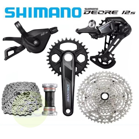 [HCM] Bộ gruop chuyển động SHIMANO DEORE M6100 / Trục rỗng 32T CÙI ĐỀ TAY ĐỀ 1x12s