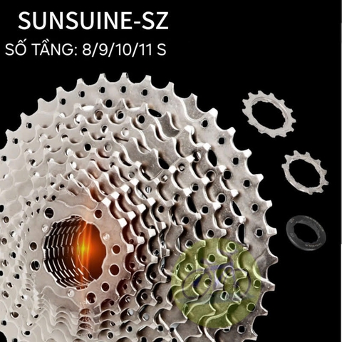 [HCM] Líp thả xe đạp cuộc Sunsuine 8/9/10/11 tầng / 11T-28T thả Mạ Crom