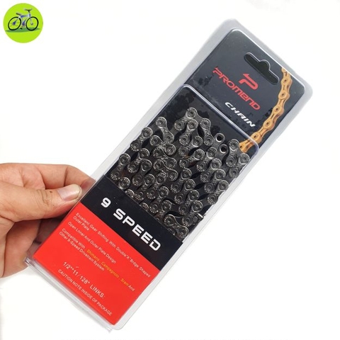 Sên Xích xe đạp thể thao 9 Promend Speed Fullbox, Chuyên đĩa 3 líp 9.