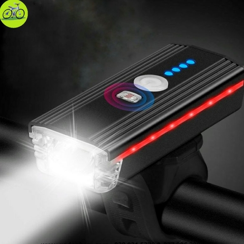 Đèn LED Xe Đạp Sạc USB Kết Hợp Còi - Siêu Sáng, Chống Nước, Độ Bền Cao