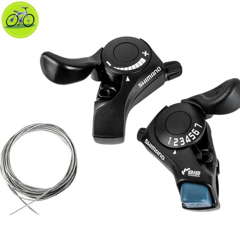 Tay đề xe đạp cóc gắn ghi đông Shimano SL-TX30 3x7 Speed