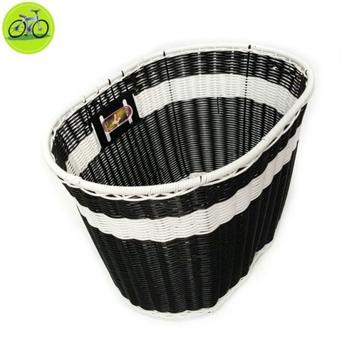 Giỏ xe đạp, rổ xe máy điện chất liệu các sợi mây tổng hợp elip