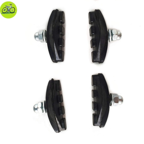 Gôm bố thắng xe đạp, má phanh xe điện cao cấp COMBO 2 BỘ