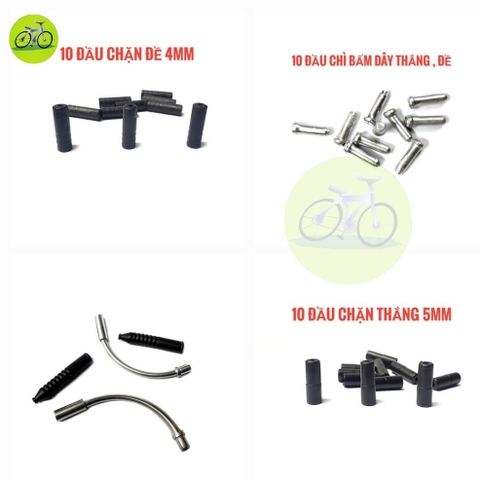 Đầu chặn dây thắng dây đề xe đạp chì bấm đầu cáp gọng mặt trăng càng thắng V