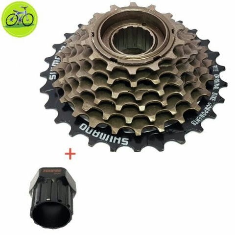 Combo líp xe đạp shimano 7 Shimano Và dụng cụ cảo tháo vặn líp xe đạp thể thao