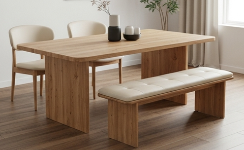 Bàn ăn phong cách Japandi hiện đại BA2506